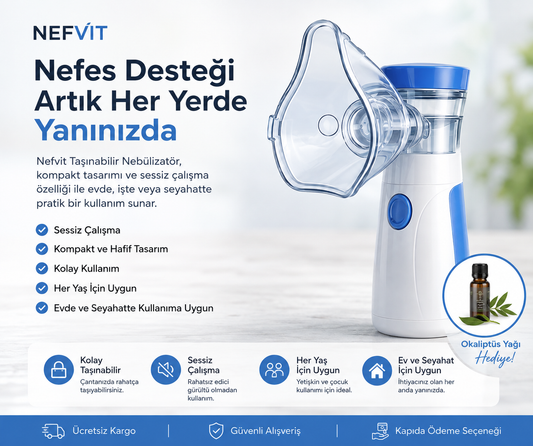 Nefvit AirCare Taşınabilir Nebülizatör